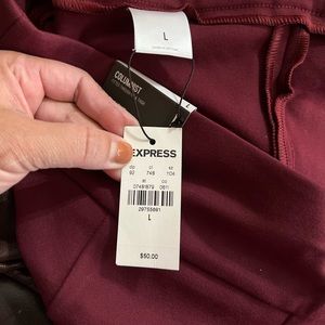 BNWT Express Columnist Straight High Rise Pants, Large